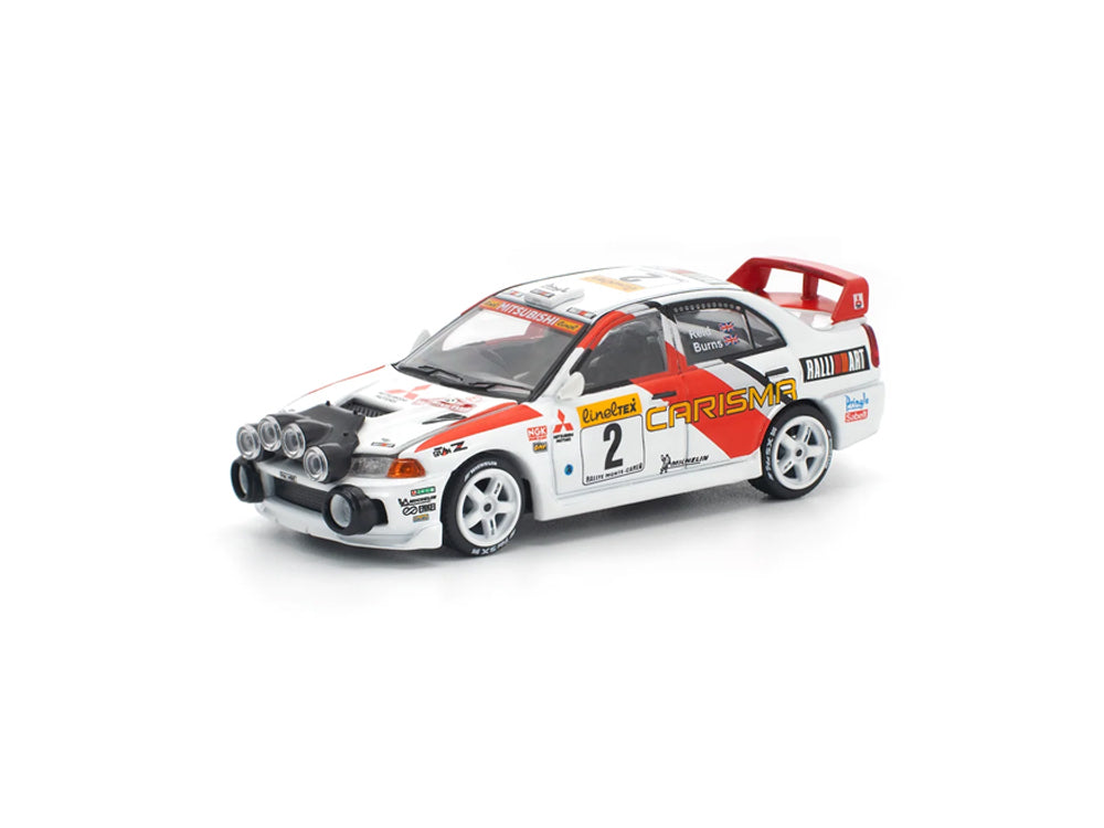 Pop Race 1/64 Mitsubishi Lancer Evolution IV Monte Carlo Rally 1998 White/Red