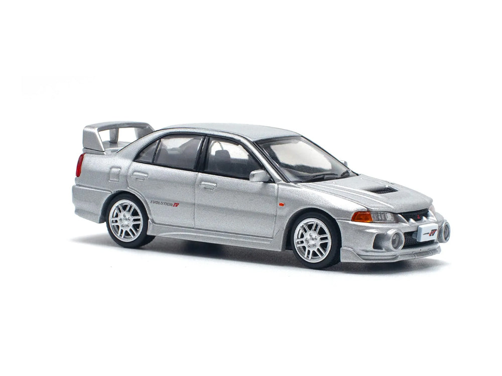 Pop Race 1/64 Mitsubishi Lancer Evolution IV Steel Silver