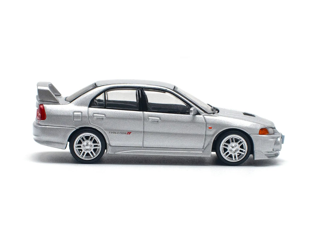 Pop Race 1/64 Mitsubishi Lancer Evolution IV Steel Silver