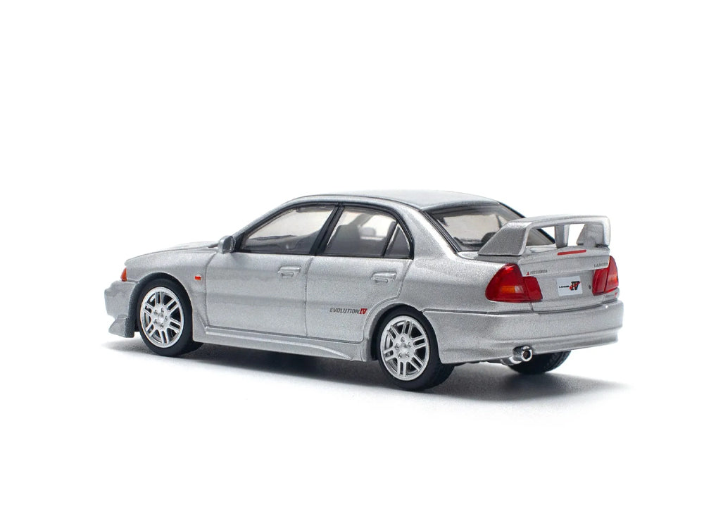 Pop Race 1/64 Mitsubishi Lancer Evolution IV Steel Silver