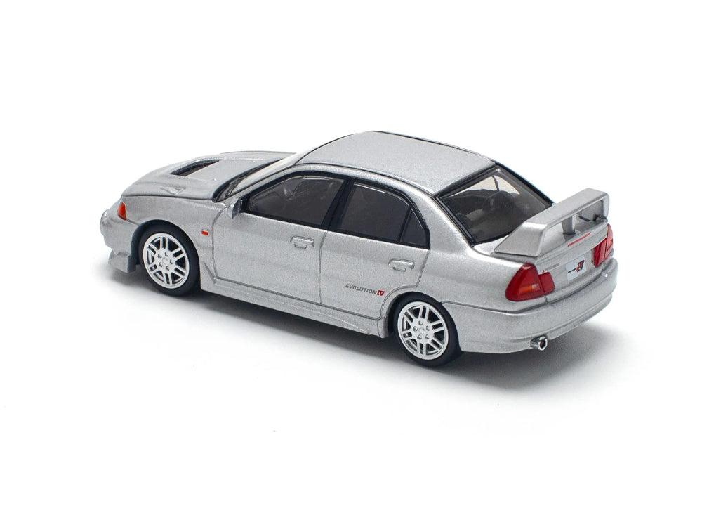Pop Race 1/64 Mitsubishi Lancer Evolution IV Steel Silver