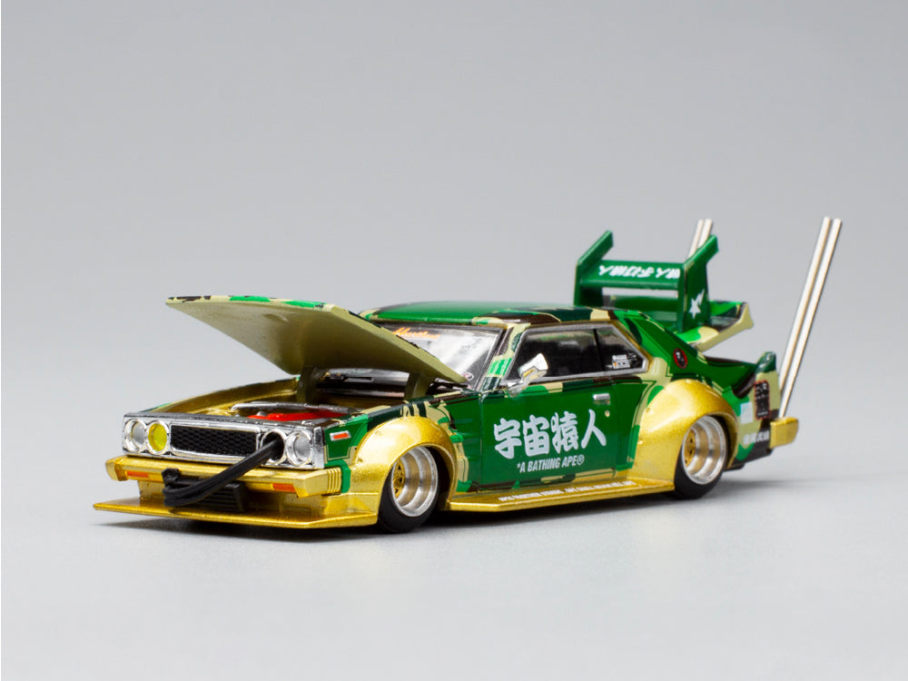 Pop Race 1 64 Nissan Skyline C210 Bosozoku Style Bathing Ape Camo