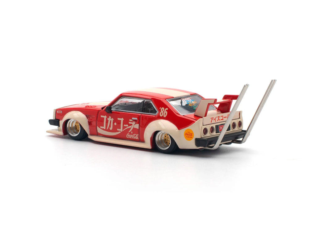 Pop Race 1/64 Nissan Skyline C210 Kaido Racer Bosozoku Style Coca Cola JP