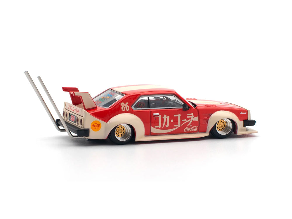 Pop Race 1/64 Nissan Skyline C210 Kaido Racer Bosozoku Style Coca Cola JP