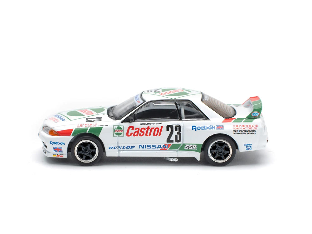 Pop Race 1/64 Nissan Skyline GT-R R32 Macau Guia Race 1990 Winner White