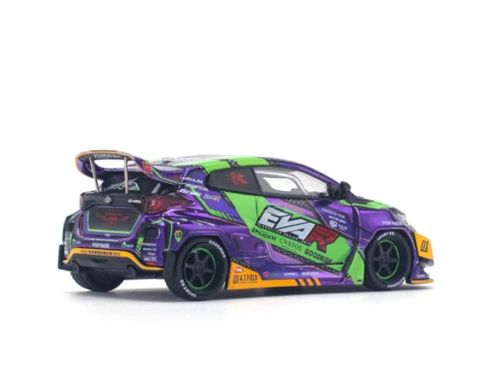 Pop Race 1/64 Toyota GR Yaris EVA RT Test Type-01 Goodride Purple