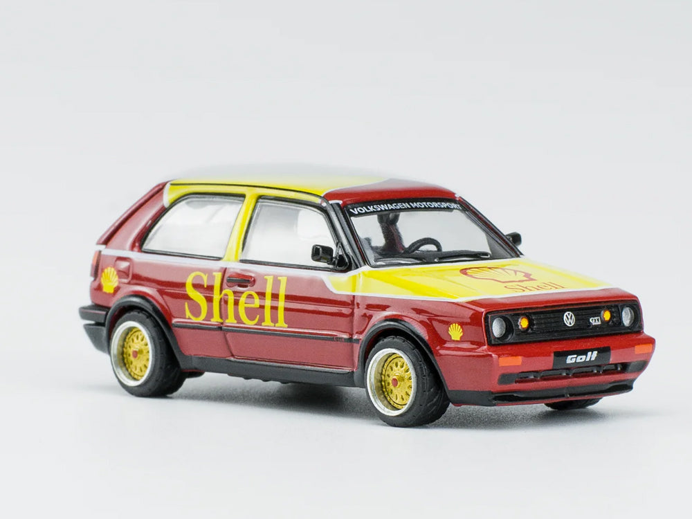 Pop Race 1/64 Volkswagen Golf GTI Mk2 Shell Livery - Diecast Toyz Australia