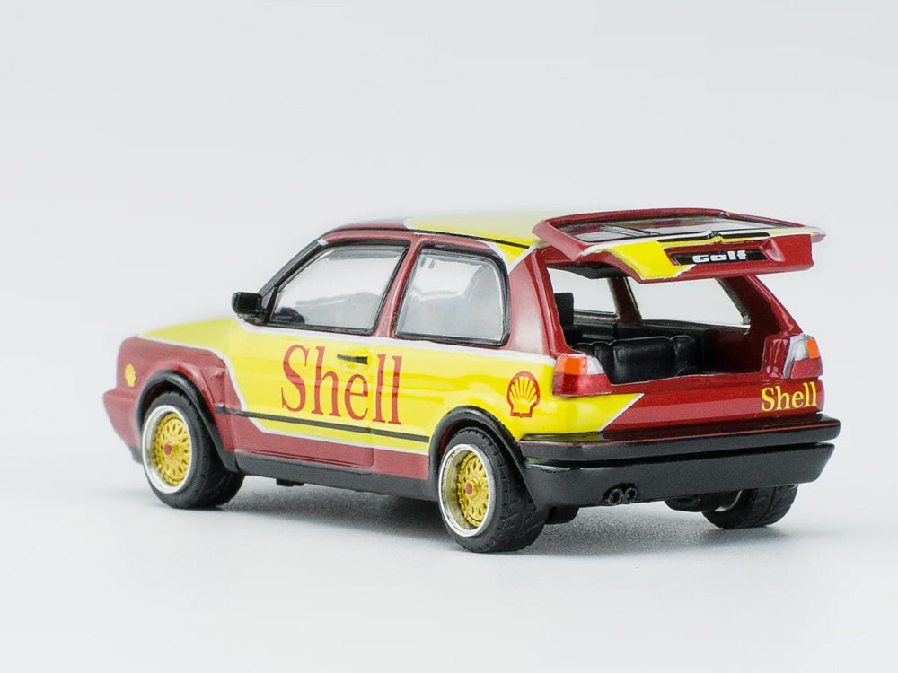 Pop Race 1/64 Volkswagen Golf GTI Mk2 Shell Livery - Diecast Toyz Australia