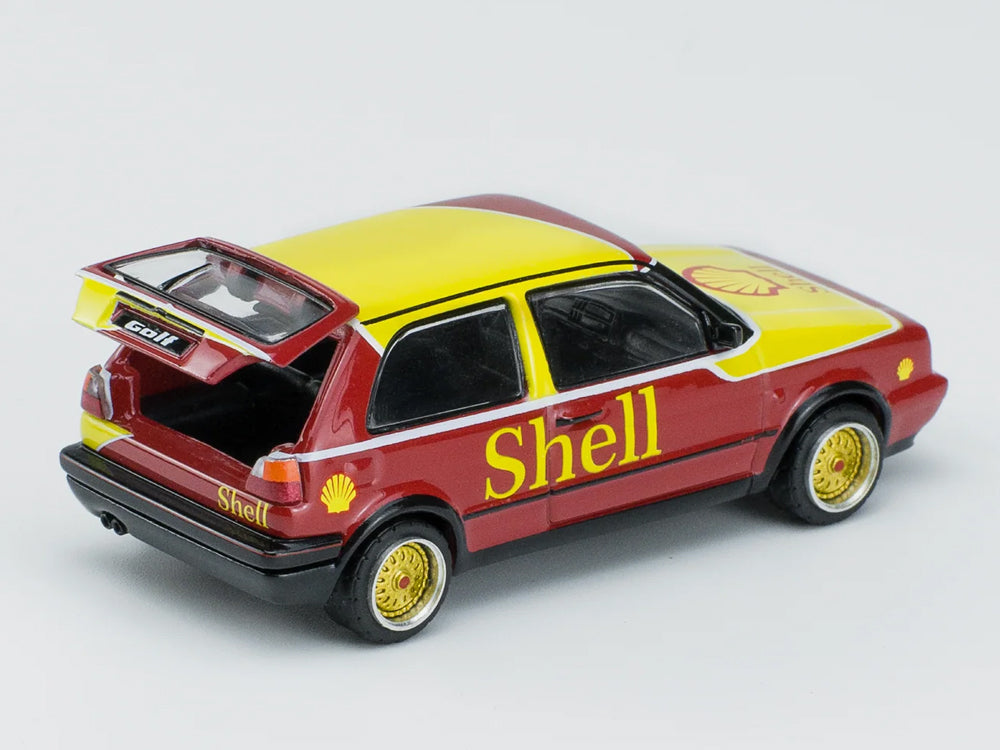 Pop Race 1/64 Volkswagen Golf GTI Mk2 Shell Livery - Diecast Toyz Australia