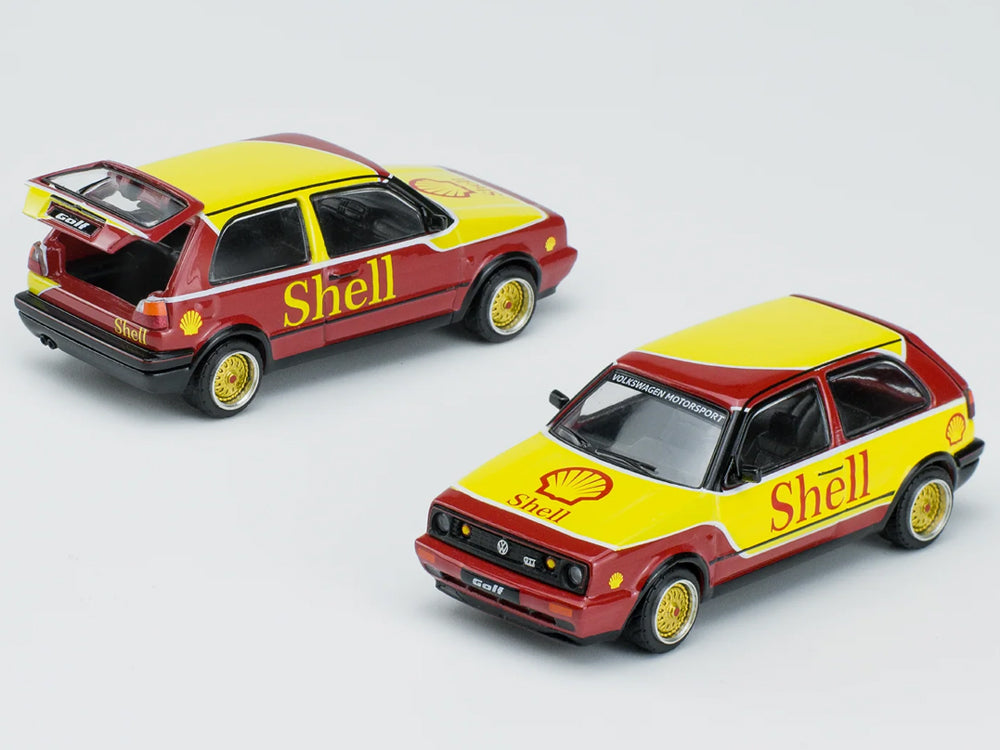 Pop Race 1/64 Volkswagen Golf GTI Mk2 Shell Livery - Diecast Toyz Australia