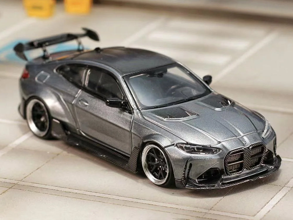Street Weapon 1/64 BMW M4 ADRO Widebody Kit Titanium Steel Gray