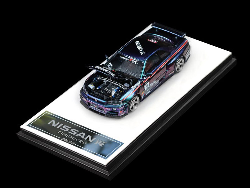 Time Model 1/64 Nissan Skyline GTR R34 #33 Chameleon Car Only - Diecast Toyz Australia
