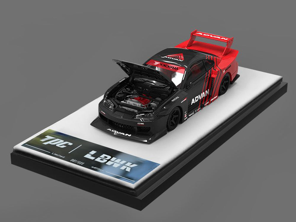 TPC 1/64 LBWK Nissan S15 Silvia Advan Livery - Diecast Toyz Australia