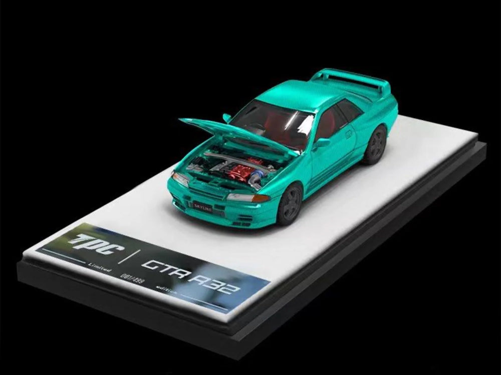TPC 1/64 Nissan Skyline GTR R32 Carbon Fibre Green Car Only
