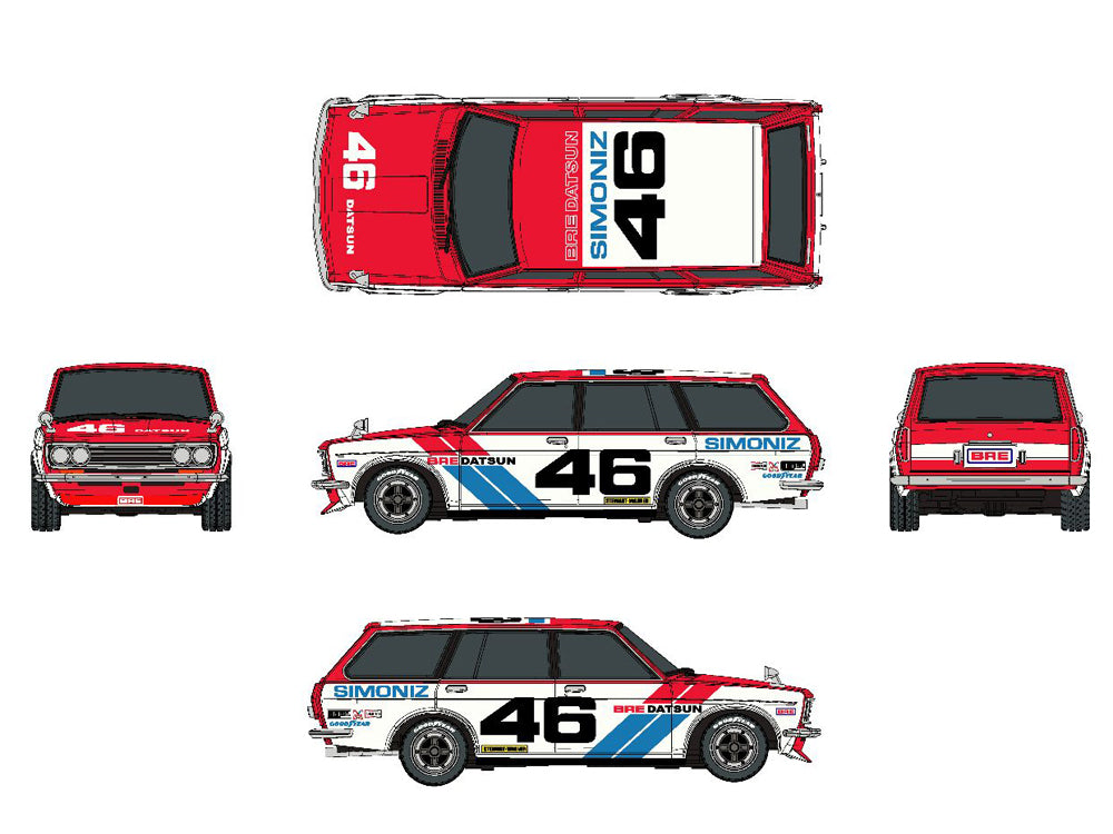 Tarmac Works 1/64 Datsun Bluebird Datsun 510 Wagon BRE #46 Indonesia Exclusive - Diecast Toyz Australia