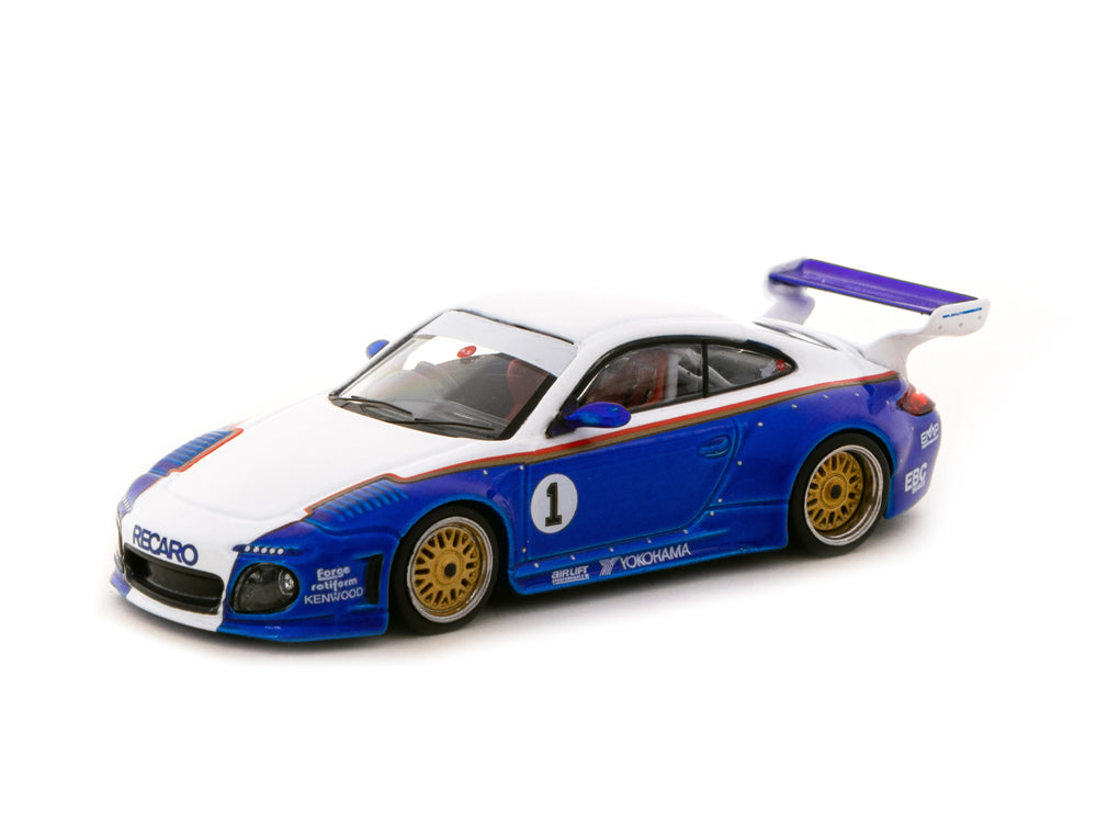 Tarmac Works 1/64 Old & New 997 Blue/White - Diecast Toyz Australia