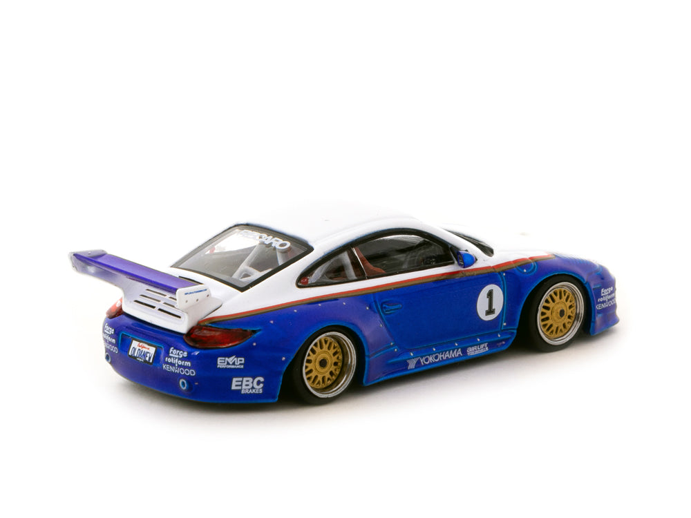 Tarmac Works 1/64 Old & New 997 Blue/White - Diecast Toyz Australia
