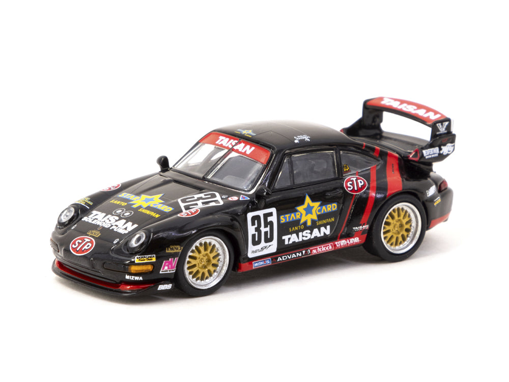 Tarmac Works x Schuco 1 64 Porsche 911 GT2 993 JGTC Taisan Starcard 35