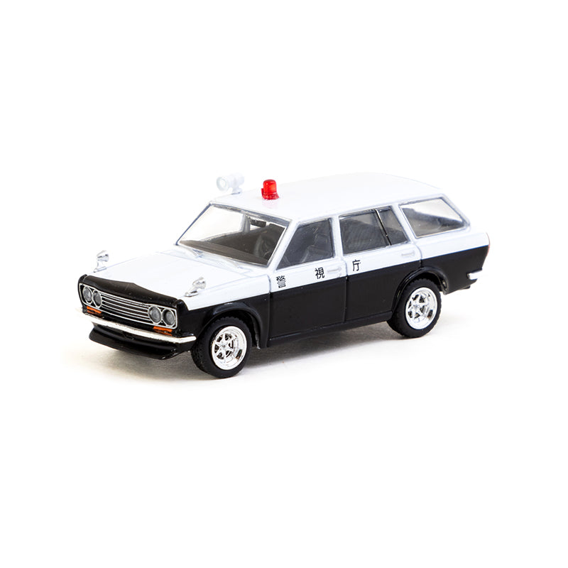 Tarmac Works 1/64 Datsun Bluebird 510 Wagon Japan Police Car