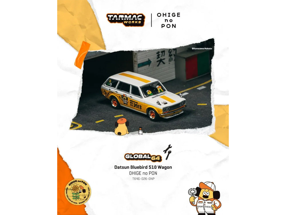 Tarmac Works 1/64 Datsun Bluebird 510 Wagon OHIGE NO PON