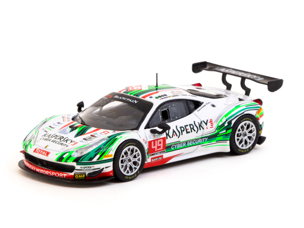 Tarmac Works 1/64 Ferrari 458 Italia GT3 24 Hours Spa 2016 - S. Lemeret / R. Aguas / A. Moiseev / D. Rizzo - Diecast Toyz Australia