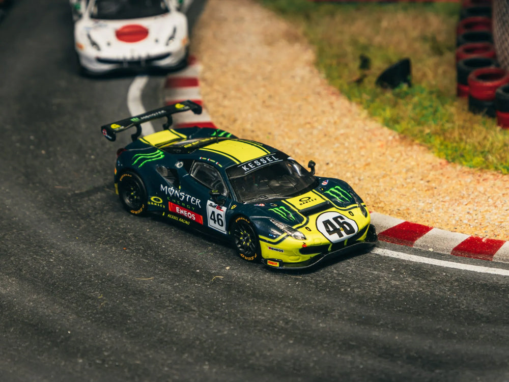 Tarmac Works 1/64 Ferrari 488 GT3 Gulf 12 hours 2019 - V.Rossi/A.Salucci/L.Marini