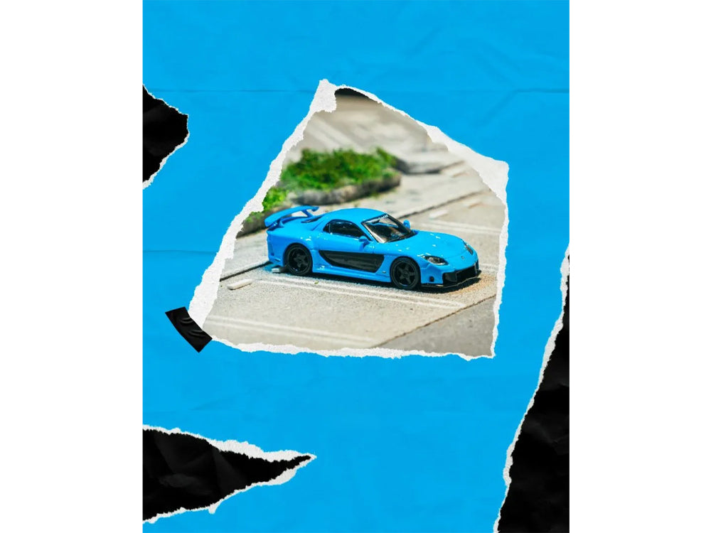 Tarmac Works 1/64 Mazda RX7 FD3S Veilside Fortune 7 Blue