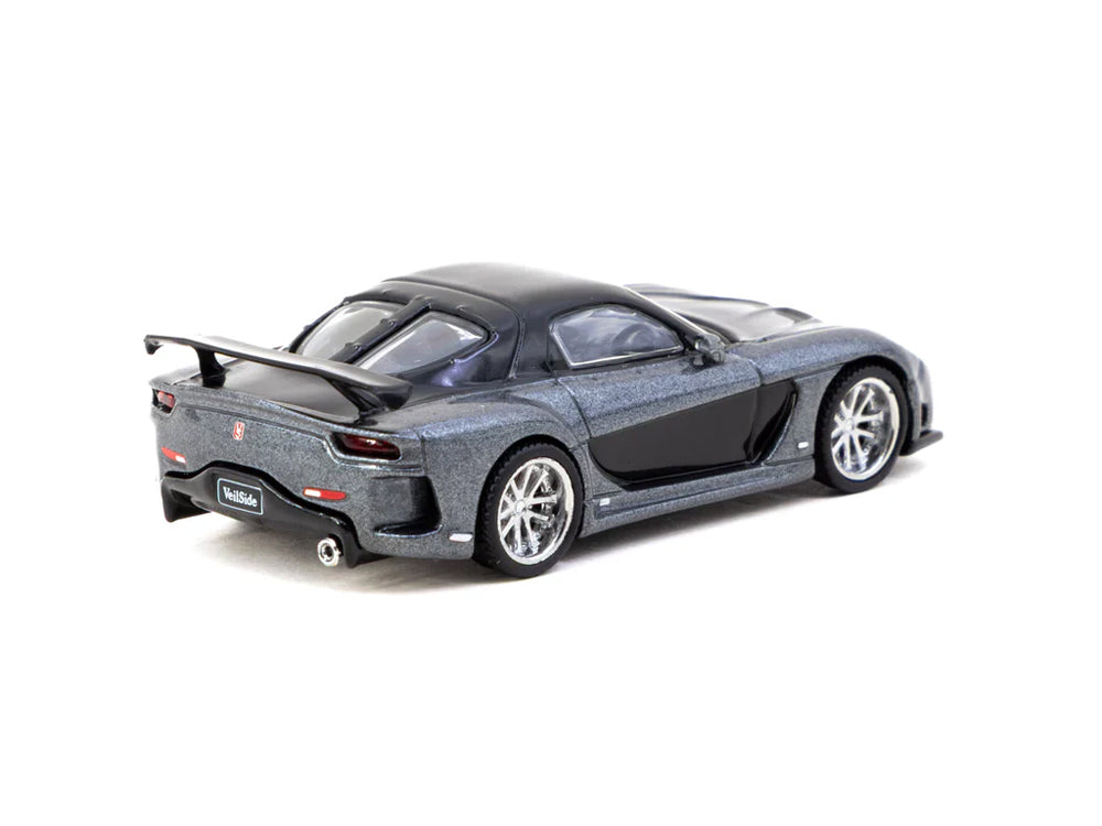 Tarmac Works 1/64 Mazda RX7 FD3S Veilside Fortune 7 Metallic Grey/Black
