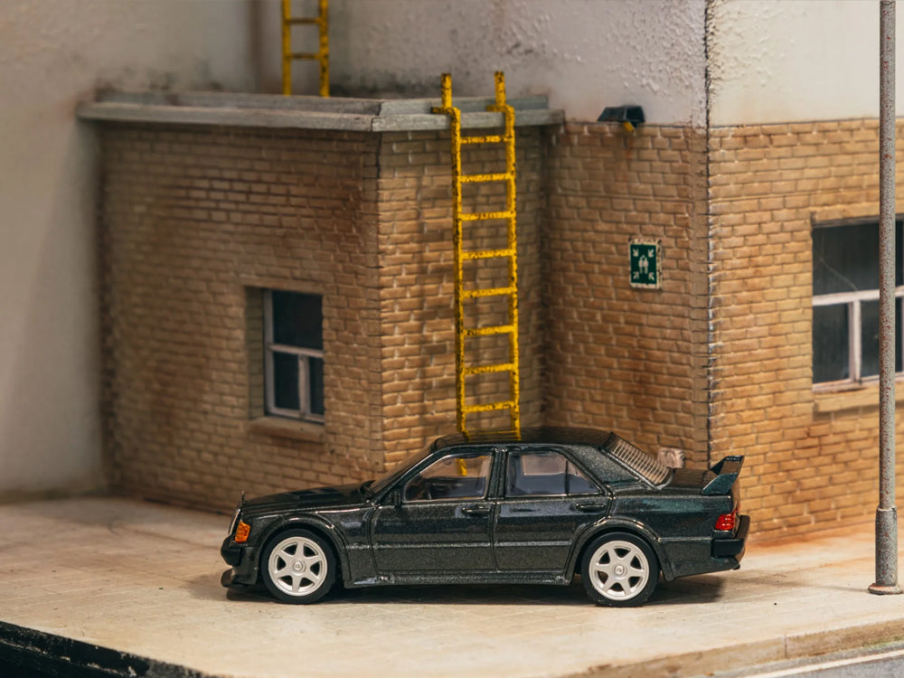 Tarmac Works 1/64 Mercedes 190E 2.5-16 EVO 1 Blue Black Metallic