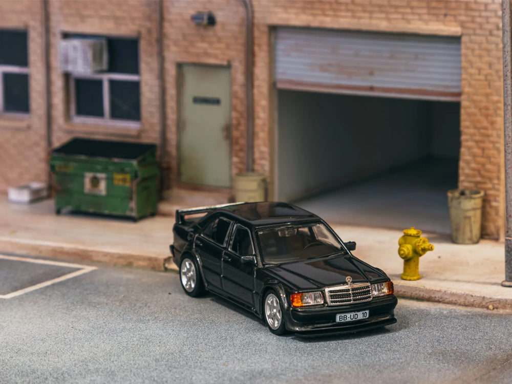 Tarmac Works 1/64 Mercedes 190E 2.5-16 EVO 1 Blue Black Metallic