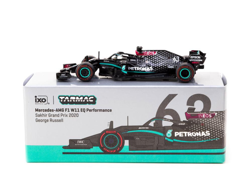 Tarmac Works 1/64 Mercedes AMG F1 W11 EQ Performance Sakhir Grand Prix 2020 George Russell - Diecast Toyz Australia
