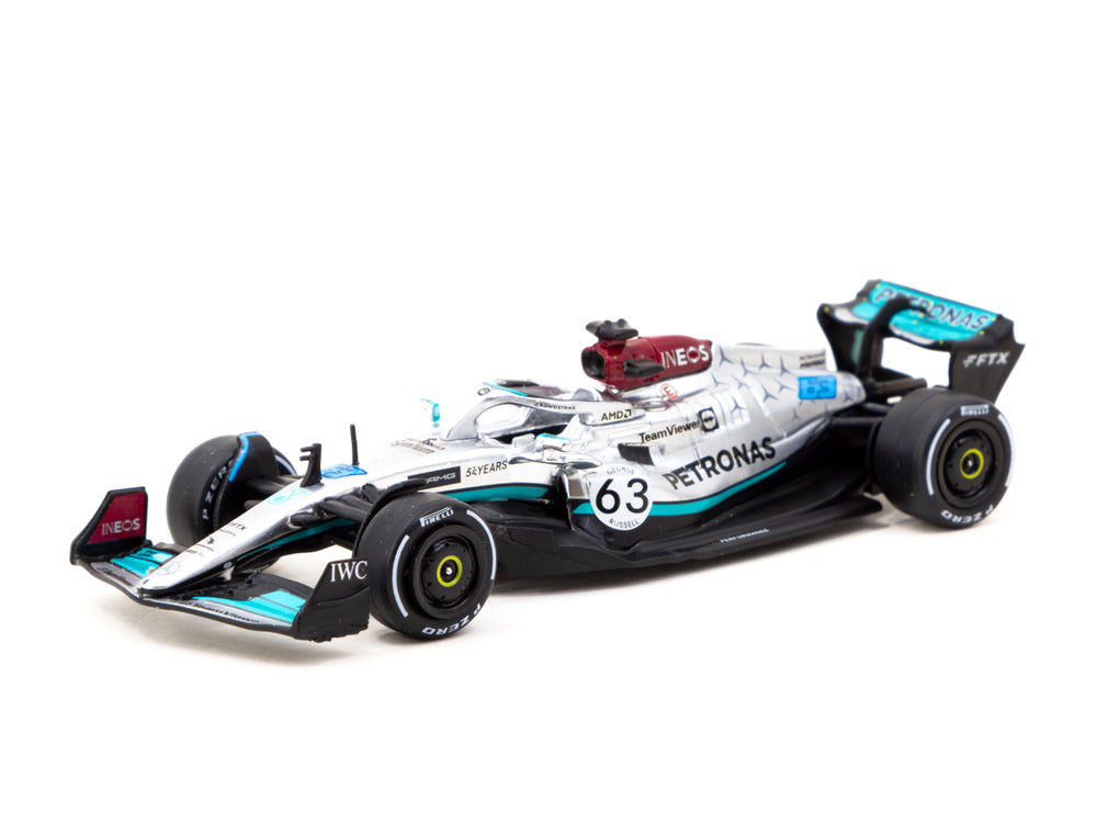 Tarmac Works 1/64 Mercedes AMG F1 W13 E Performance Belgian Grand Prix 2022 George Russell - Diecast Toyz Australia