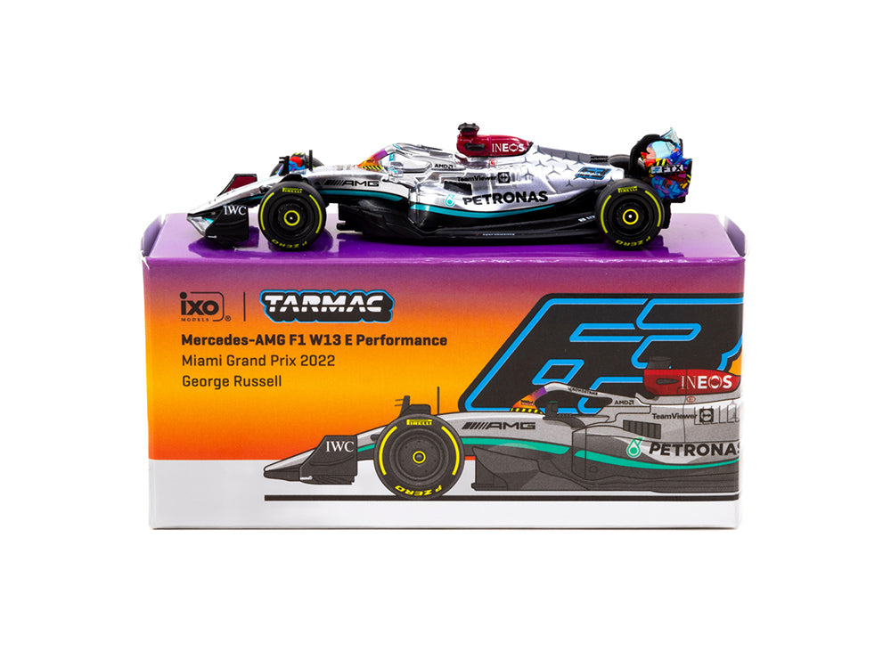 Tarmac Works 1/64 Mercedes AMG F1 W13 E Performance Miami Grand Prix 2022 George Russell - Diecast Toyz Australia