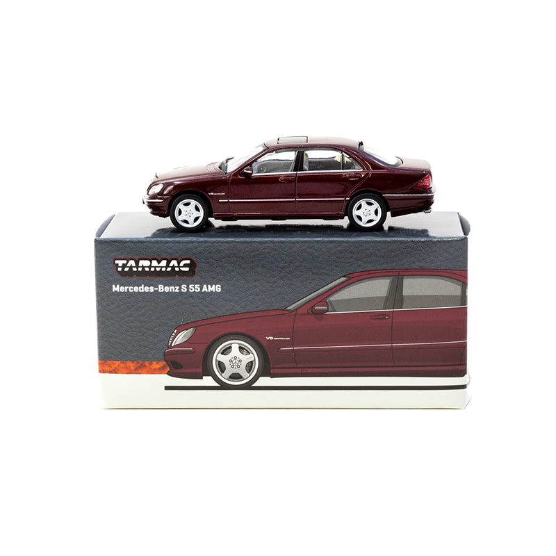 Tarmac Works 1/64 Mercedes Benz S55 AMG Bordeaux Metallic Red
