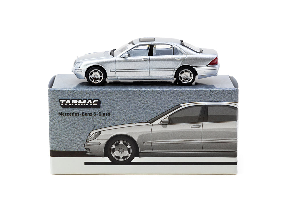 Tarmac Works 1/64 Mercedes Benz S Class Brilliant Silver Metallic