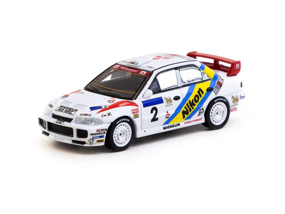 Tarmac Works 1/64 Mitsubishi Lancer Evolution III Hong Kong-Beijing Rally 1995 Winner - K.Eriksson/S.Parmander