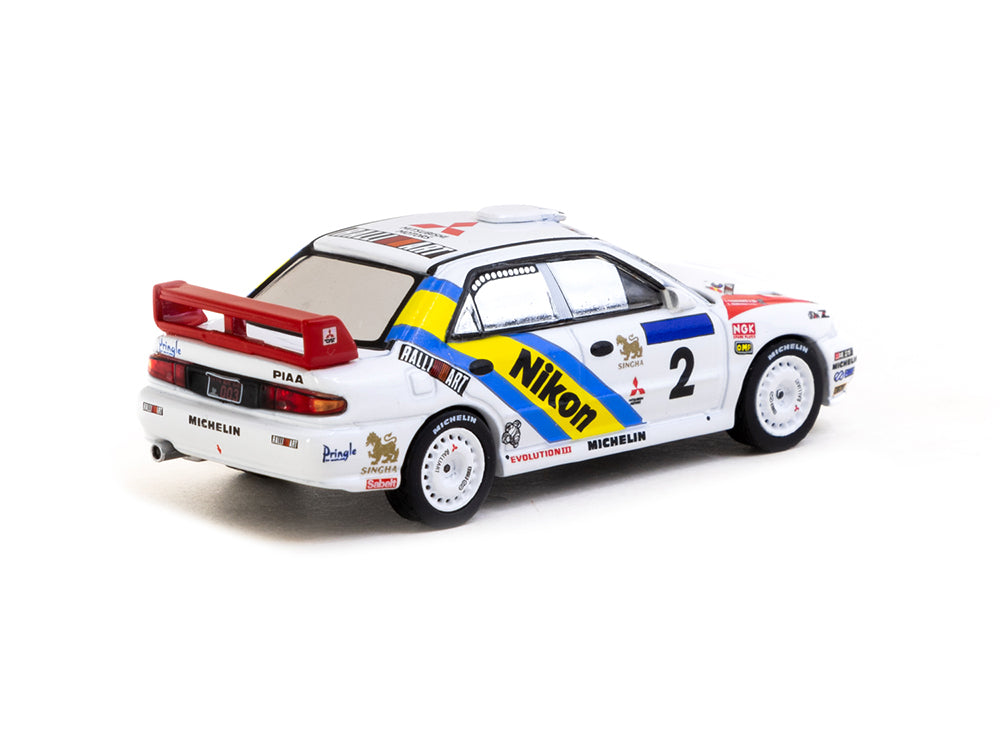 Tarmac Works 1/64 Mitsubishi Lancer Evolution III Hong Kong-Beijing Rally 1995 Winner - K.Eriksson/S.Parmander