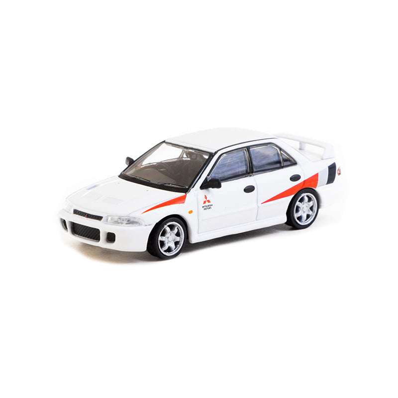 Tarmac Works 1/64 Mitsubishi Lancer RS Evolution White Lamley Special Edition
