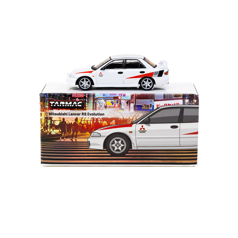 Tarmac Works 1/64 Mitsubishi Lancer RS Evolution White Lamley Special Edition