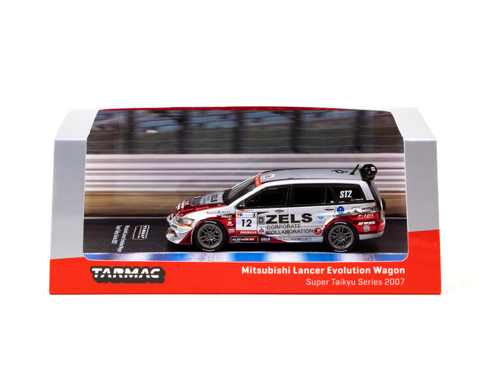 Tarmac Works 1/64 Mitsuibishi Lancer Evolution Wagon Super Taikyu 2007 西村元気/ 菊地靖 - Diecast Toyz Australia