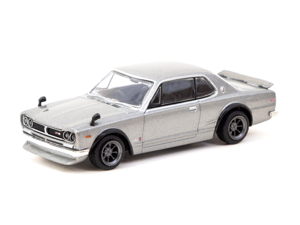 Tarmac Works 1/64 Nissan Skyine 2000 GT-R KPGC10 Silver - Diecast Toyz Australia