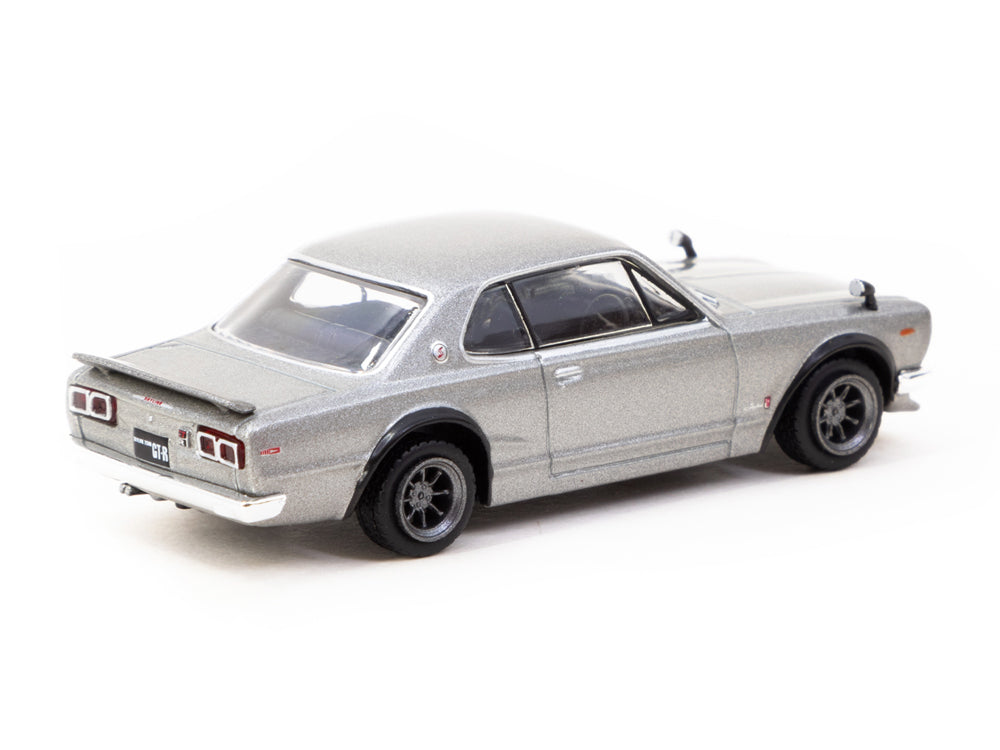 Tarmac Works 1/64 Nissan Skyine 2000 GT-R KPGC10 Silver - Diecast Toyz Australia