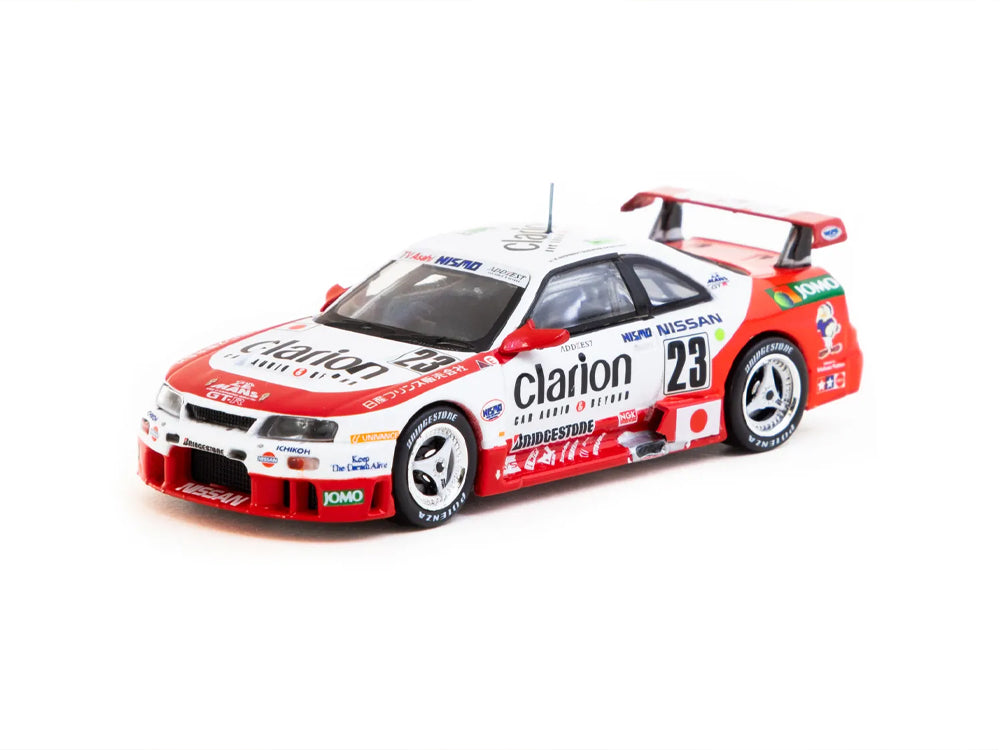 Tarmac Works 1/64 Nissan Skyline GTR NISMO LM 24Hr Le Mans 1995 Presentation K. Hoshino / T. Suzuki / M. Kageyama