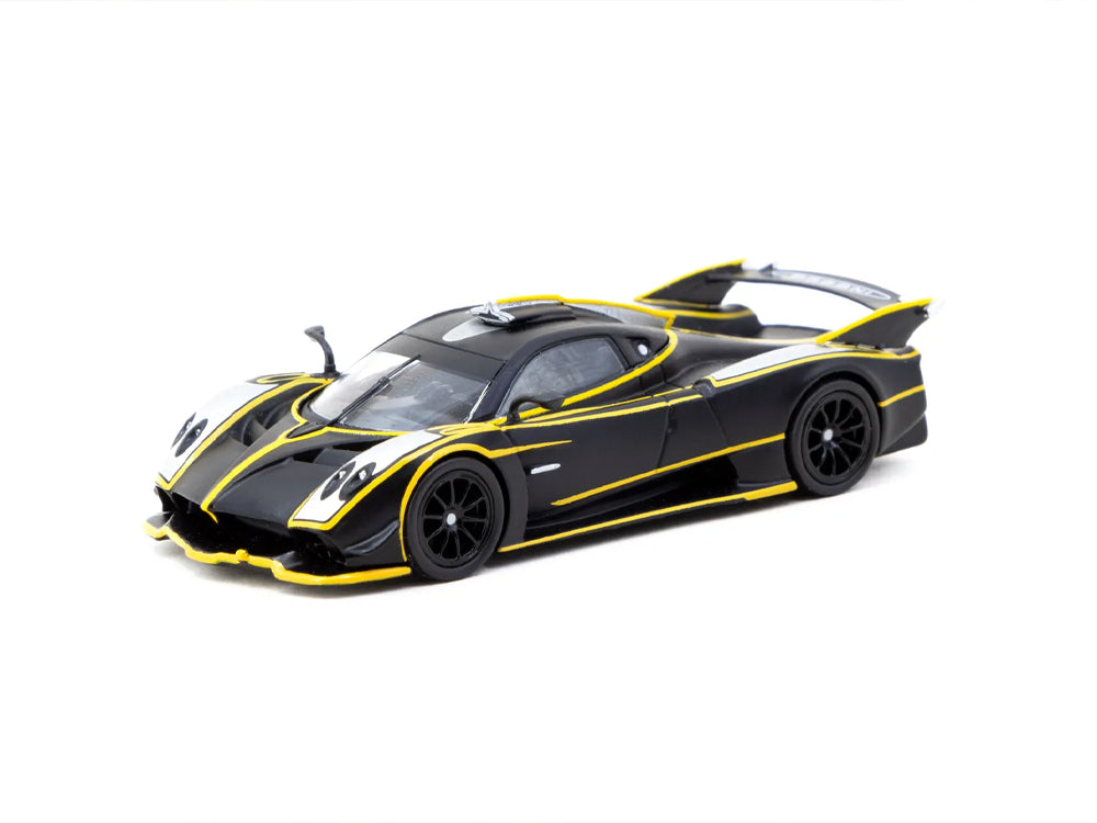 Tarmac Works 1/64 Pagani Huayra R Matte Black/Yellow
