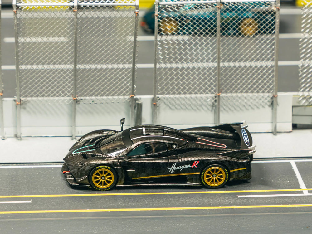 Tarmac Works 1/64 Pagani Huayra R Matte Black Carbon Fibre
