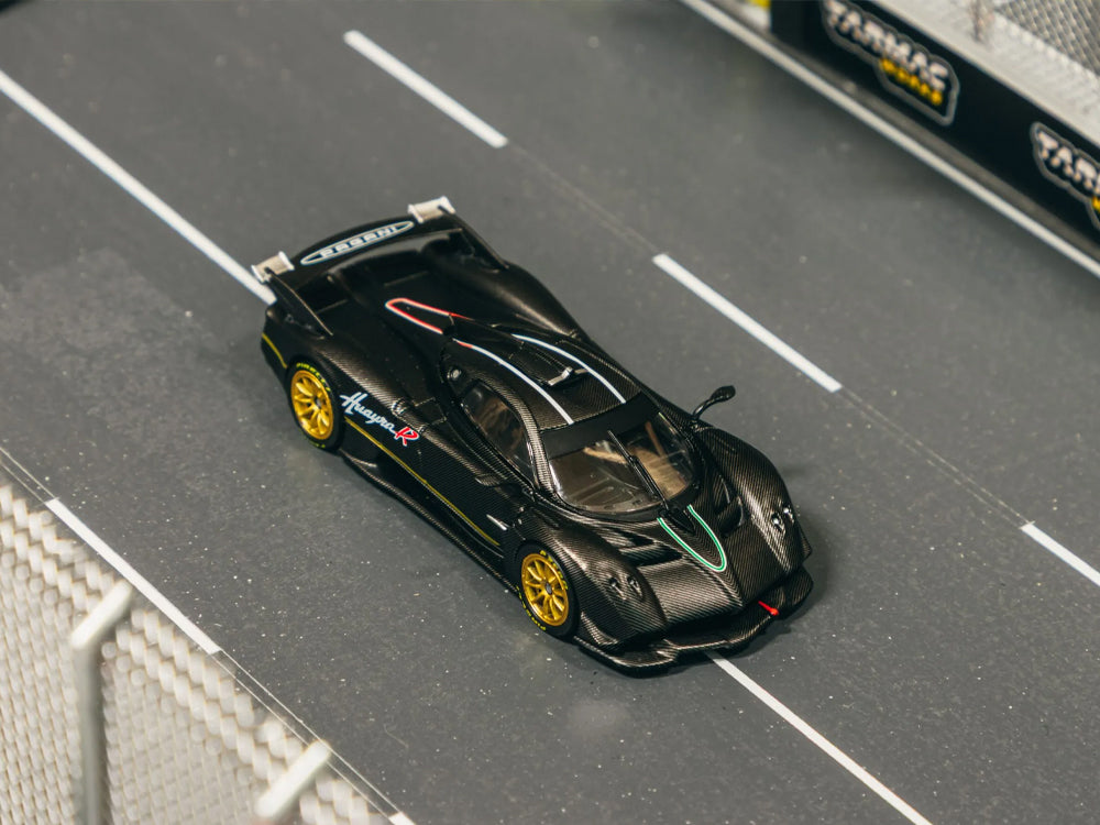 Tarmac Works 1/64 Pagani Huayra R Matte Black Carbon Fibre