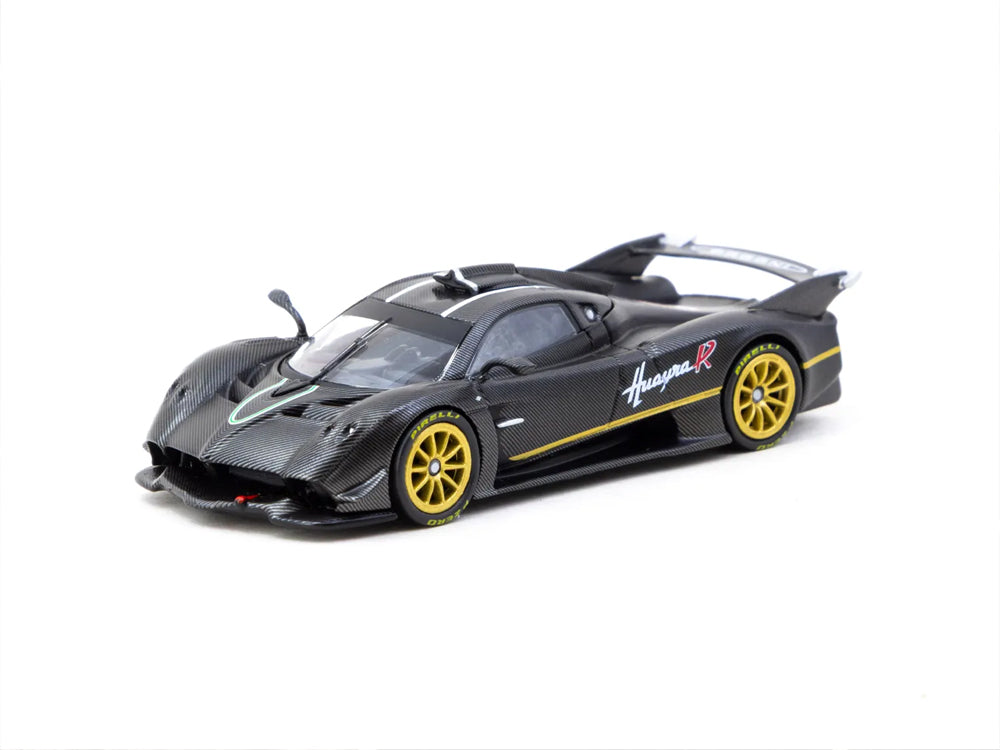 Tarmac Works 1/64 Pagani Huayra R Matte Black Carbon Fibre