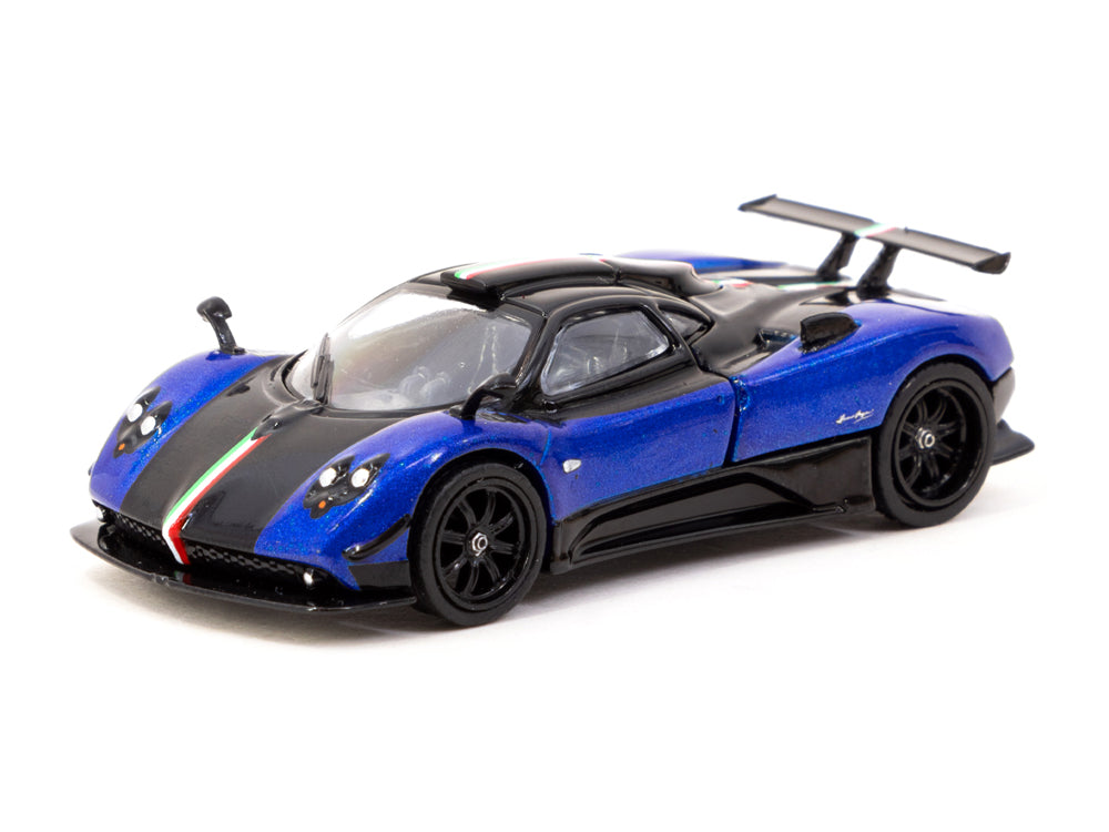 Tarmac Works 1/64 Pagani Zonda Cinque Blu Francia