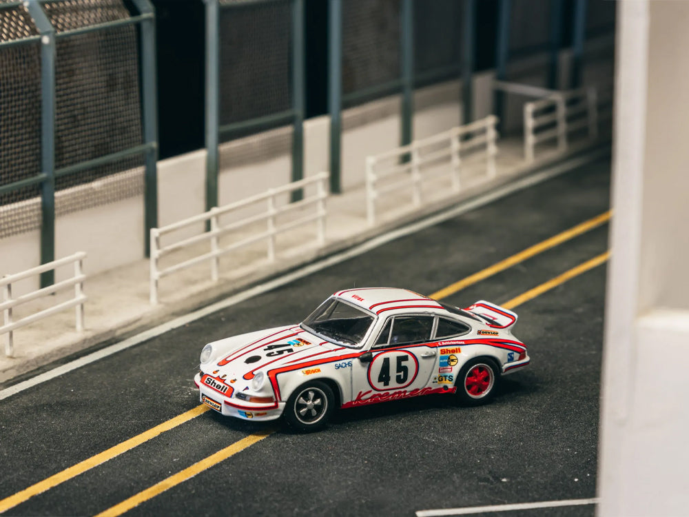 Tarmac Works 1/64 Porsche 911 Carrera RSR 2.8 24Hr Le Mans 1973 #45 Winner