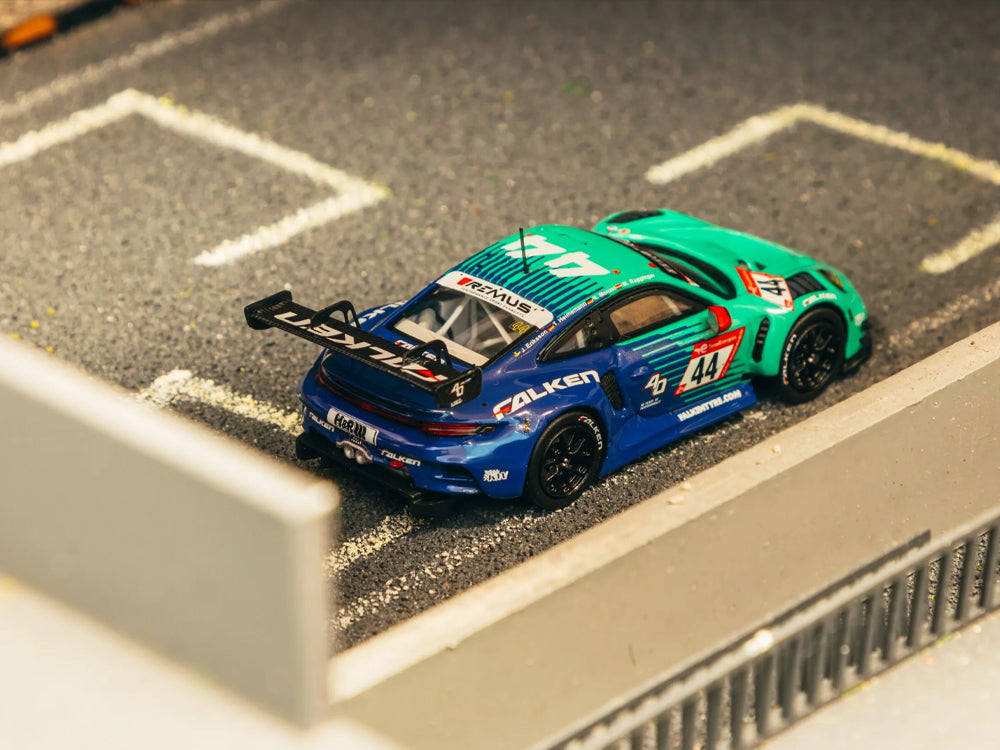Tarmac Works 1/64 Porsche 911 GT3 R Nurburgring 24Hr 2023 J. Eriksson / T. Heinemann / N. Menzel / M. Ragginger